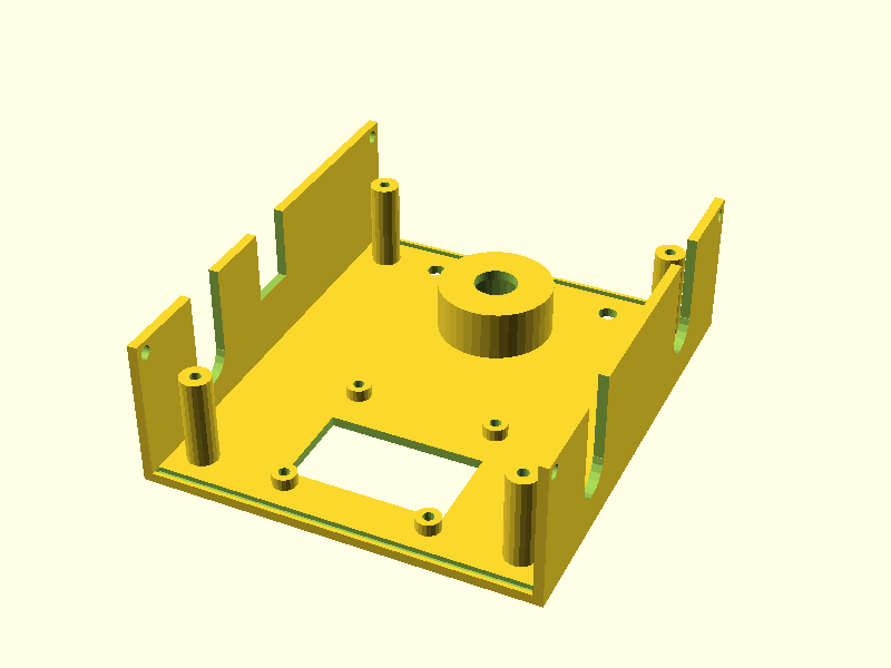 3D-Printable Enclosure Rendering - Front