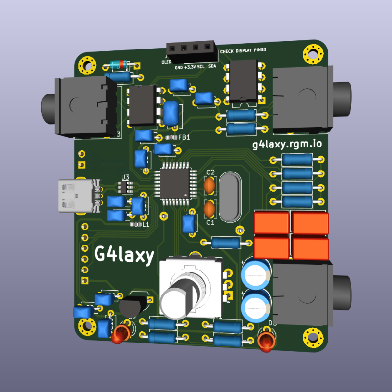 PCB 3D Rendering - Front