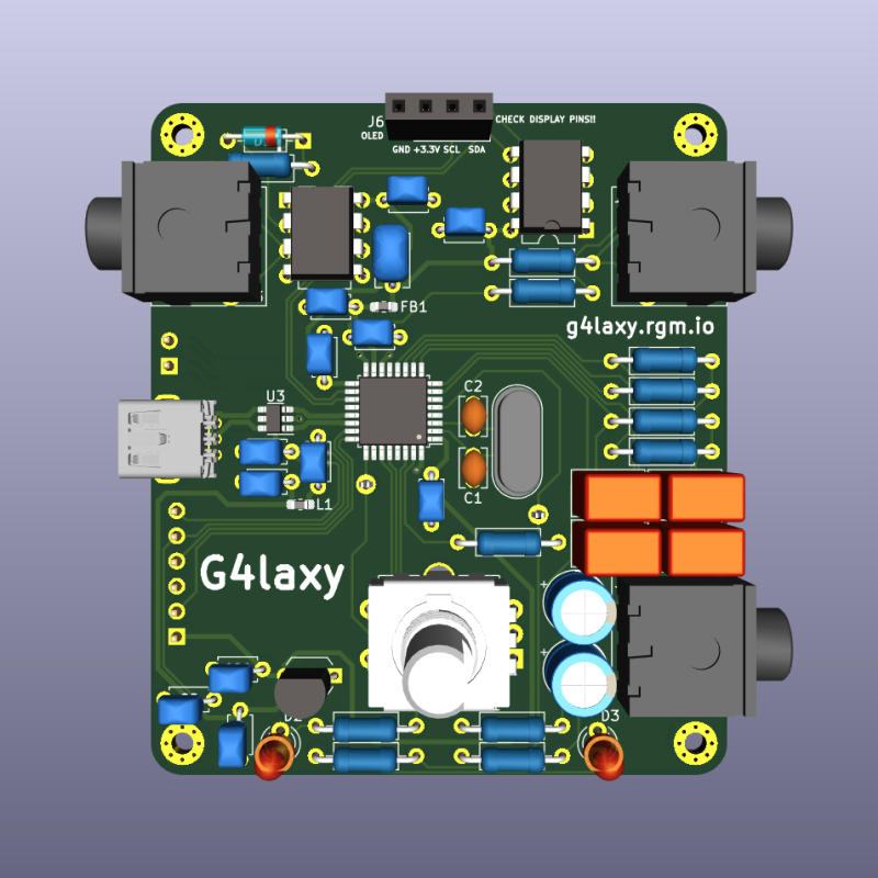 PCB 3D Rendering - Plain - Front